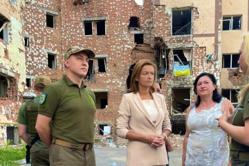 Ministra de Asuntos Exteriores de Eslovenia visita Irpín