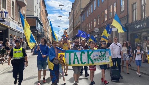 Українці провели у Швеції ходу вдячності