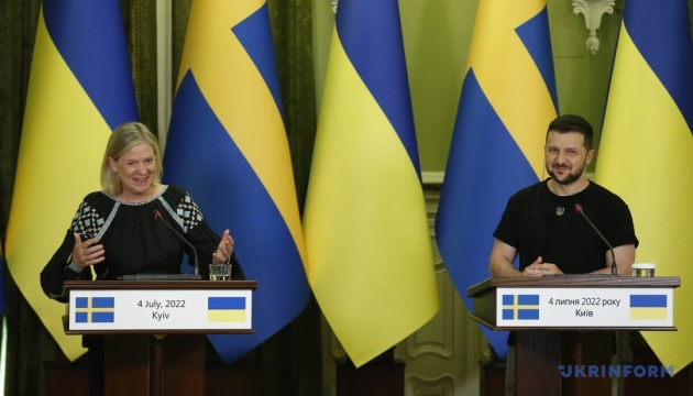 Ukraine, Sweden sign statement on cooperation in defense, energy sectors - Zelensky