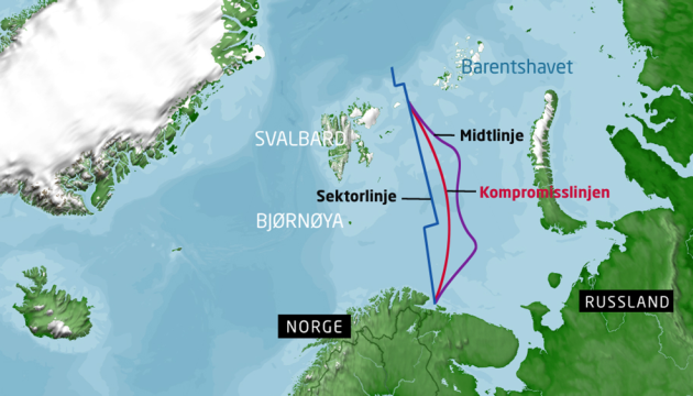 росія хоче переглянути угоду про кордон з Норвегією в Баренцовому морі