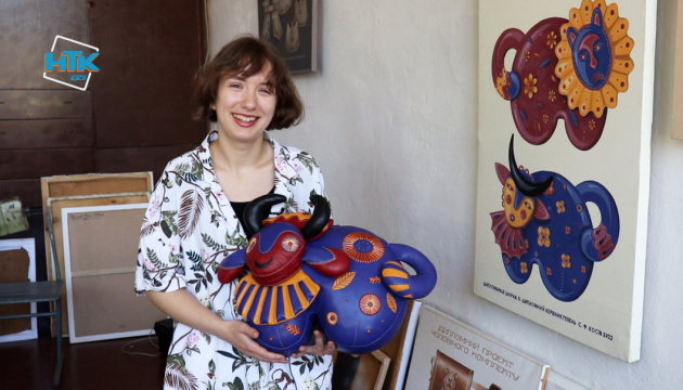 На Прикарпатті дівчина створила подушки за мотивами робіт Примаченко - хоче допомогти ЗСУ
