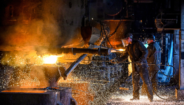 Steel production in Ukraine shrinks by 66% in nine months
