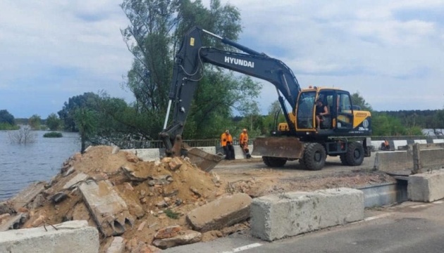 У Демидові на Київщині розпочалося відновлення мосту через Ірпінь - Тимошенко