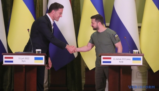 Зеленський: Нідерланди - у першій десятці партнерів України за обсягом воєнної допомоги
