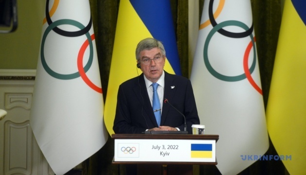 Selenskyj und Präsident des International Olympic Committee Bach besprechen Zusammenarbeit
