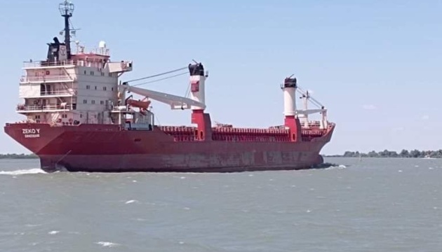 Sixteen vessels sail through Bystre Canal to be loaded with Ukrainian grain