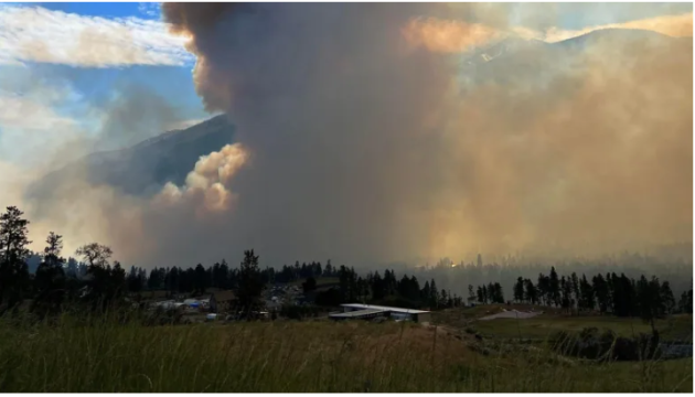 У Канаді пожежа охопила 200 гектарів лісу