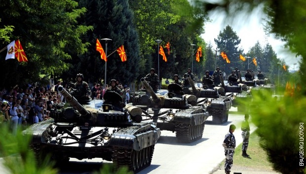 Macedonia del Norte dona tanques a Ucrania