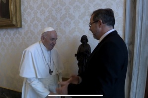 Le Pape François a reçu l'ambassadeur ukrainien Andrii Yurash 