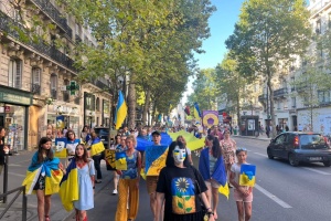 У Парижі тривають демонстрації на підтримку України