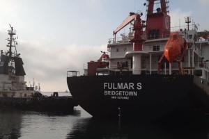 First ship that arrived in Ukraine for grain leaves Chornomorsk port