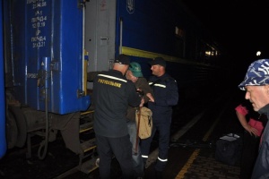 Шестой эвакуационный поезд привез людей на Кировоградщину