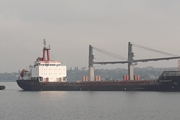 Erstes in Ukraine angekommenes Schiff verlässt mit Getreide Hafen Tschornomorsk