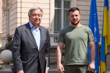 Zelensky, Guterres discuss situation at ZNPP, release of Ukrainian captives 