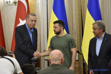 ゼレンシキー宇大統領、トルコ大統領と国連事務総長とザポリッジャ原発の露軍の軍事利用問題を協議