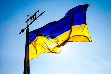 President Zelensky attends ceremony of raising National Flag of Ukraine