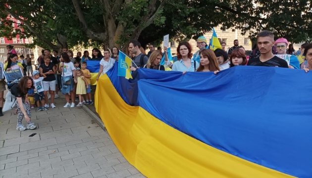 У Софії на мітингу згадали жертв російської війни проти України