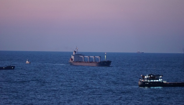 Ship with Ukrainian grain anchors at entrance to Bosphorus Strait
