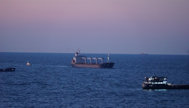 Ship with Ukrainian grain anchors at entrance to Bosphorus Strait
