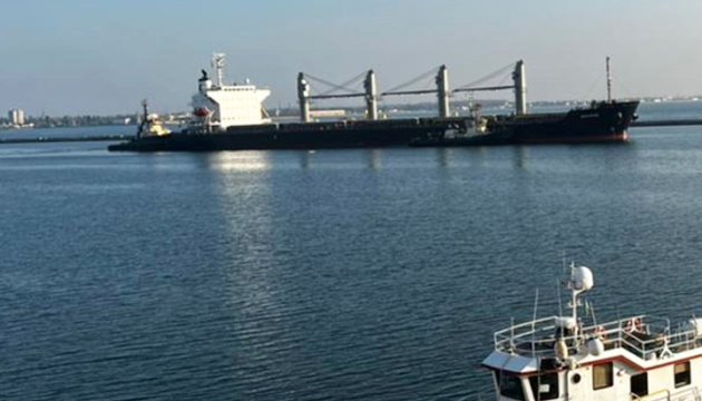 Three vessels with grain left Ukrainian ports this morning