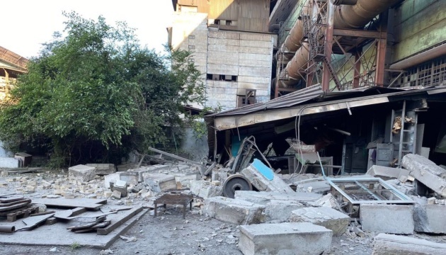 Nikopol shelled with white phosphorus last night