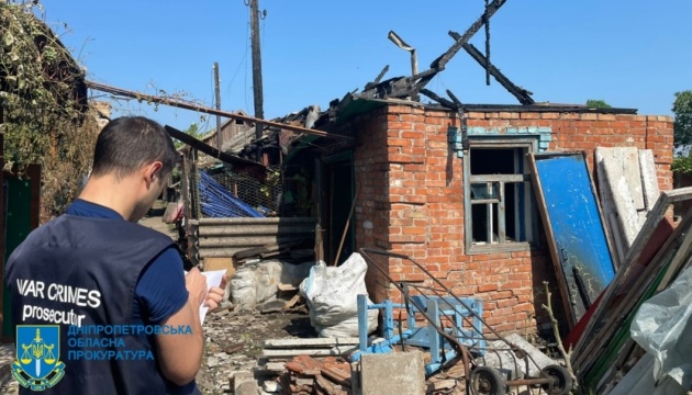 Four civilians injured, houses damaged in Russia’s shelling of Dnipropetrovsk Region