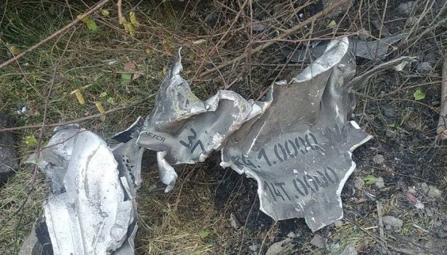 В Воздушных силах показали обломки сбитой сегодня ракеты «Калибр»