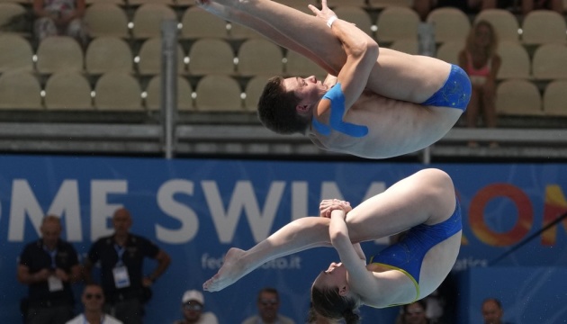 Українські стрибуни у воду стали віцечемпіонами Європи у командному турнірі