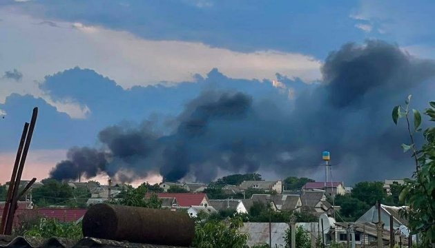 Αναφέρθηκαν εκρήξεις κοντά στην περιοχή Chornobaivka της περιοχής Kherson