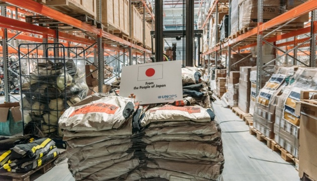 日本政府、国連機関とともに１００トン強の人道支援をウクライナに提供
