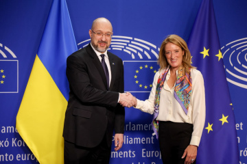 Shmygal a Metsola: Ucrania espera el apoyo del Parlamento Europeo en una serie de cuestiones