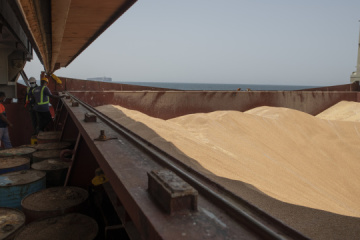 Ukraine liefert 120.000 Tonnen Getreide in Zusammenarbeit mit der UNO