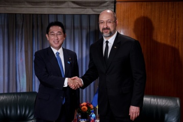 岸田日本首相、日本大使館のキーウでの活動再開につきシュミハリ宇首相に伝達