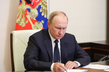 プーチン露大統領、ウクライナ２州の「独立」を承認する大統領令を一方的に発出