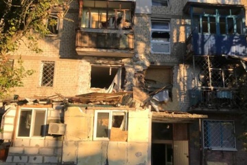 Three apartment blocks damaged in Russia’s shelling of Mykolaiv last night