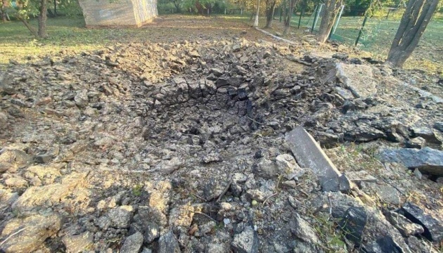 Thirty craters left as Russians strike two districts in Dnipropetrovsk Region