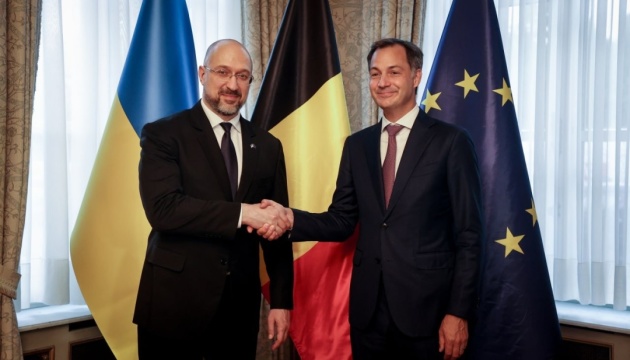 Ukrainian, Belgian PMs discuss situation in occupied territories