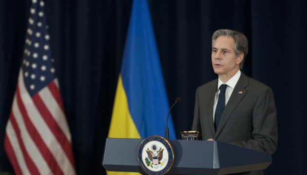 Blinken sagt Unterstützung bis zu Wiederherstellung der Souveränität der Ukraine zu