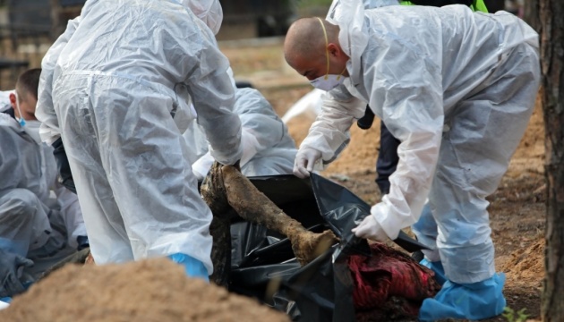 Bodies of seven more civilians exhumed in de-occupied part of Mykolaiv region