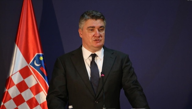 Croatia President issues Ukraine statement in spirit of Russian propaganda