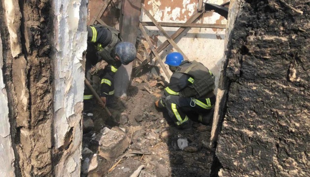 У Красногорівці з-під завалів зруйнованого будинку вилучили фрагменти тіла жінки