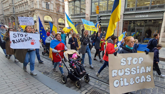 У Фінляндії активісти закликали євроспільноту позбутися залежності від російських енергоносіїв