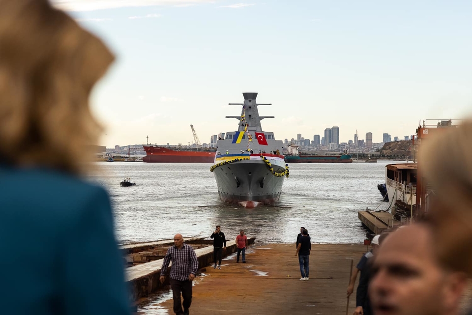 Ukraine’s first Milgem-class corvette launched