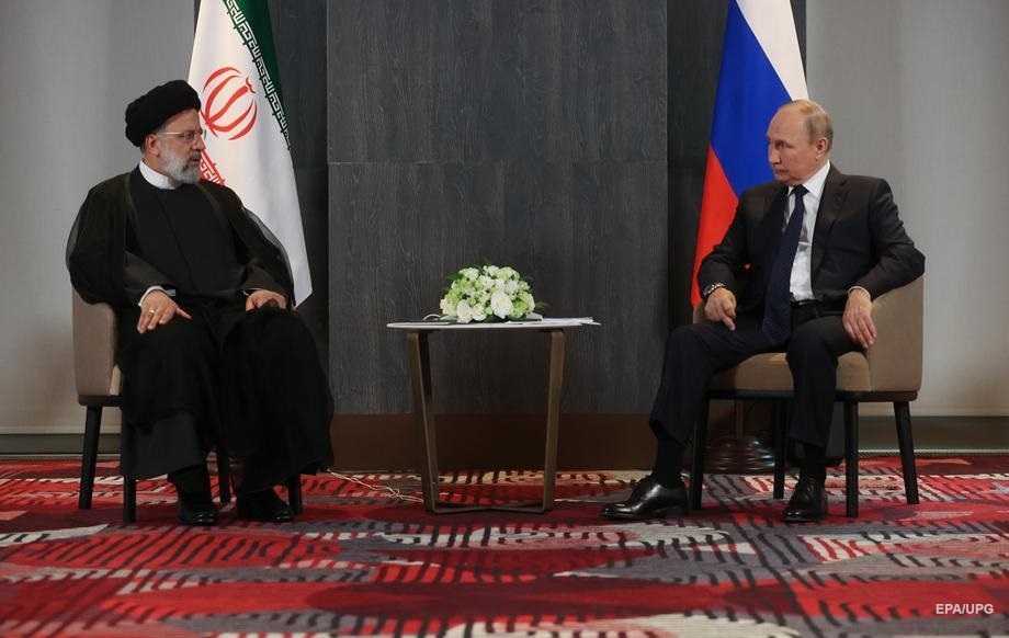 Президент Ірану Ібрагім Раїсі та глава держави-терориста путін
