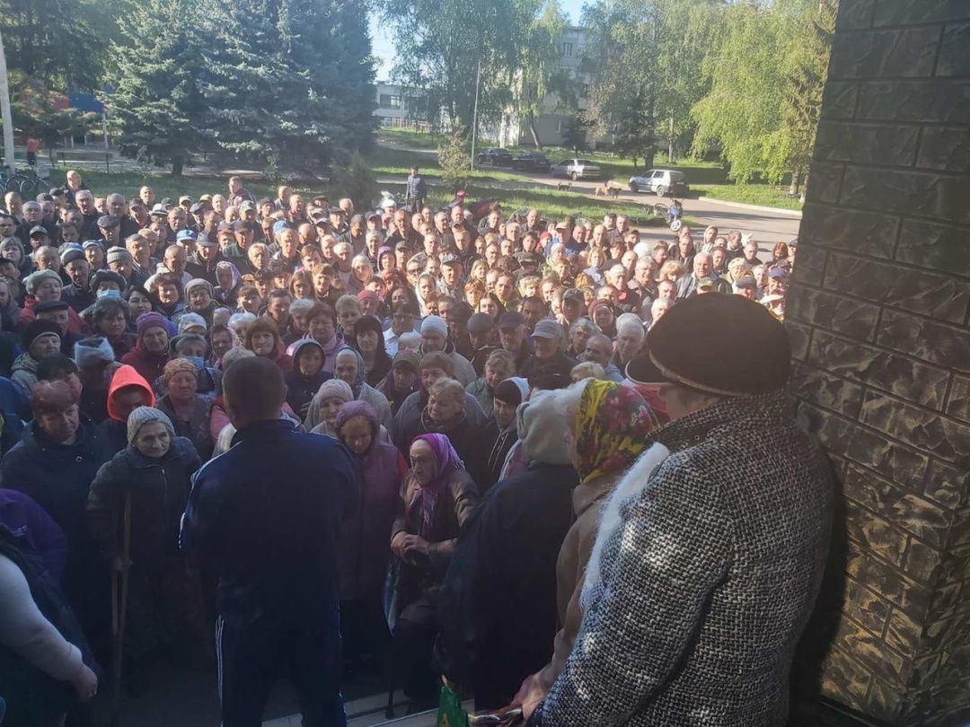 Чкаловський голова складає повноваження перед громадою, 6 травня 2022 року / Фото: facebook.com/nestevik