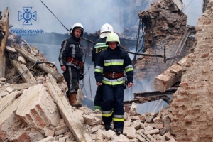 У Білій Церкві рятувальники ліквідували пожежі на місці удару дронами-камікадзе