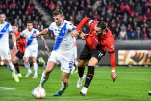 «Динамо» проиграло «Ренну» в Лиге Европы УЕФА