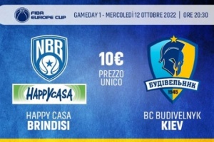 БК Бриндизи передаст Украине средства за билеты на игру с Будивельныком