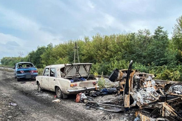 Blutbad bei Kupjansk: Russen beschießen Fahrzeugkolonne aus nachher Nähe, 10 Kinder unter Opfern