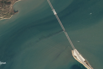 米プラネット社、損傷したクリミア橋の衛星画像を公開